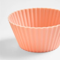 Multicolor Silicone Baking Cups, Set of 12