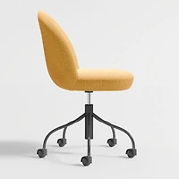 Musetta Upholstered Yellow Kids Desk Chair
