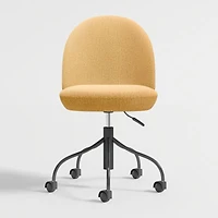 Musetta Upholstered Yellow Kids Desk Chair