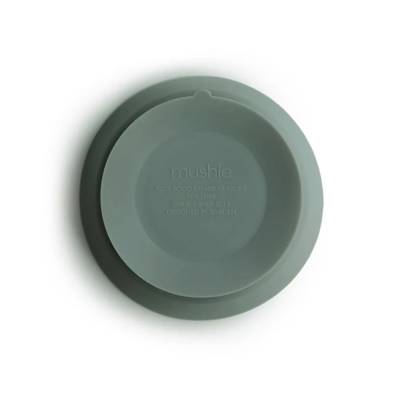 Mushie Green Suction Silicone Bowl