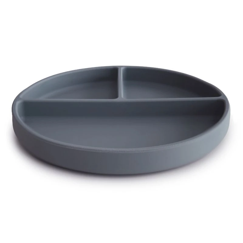 Mushie Blue Suction Silicone Plate