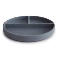 Mushie Blue Suction Silicone Plate