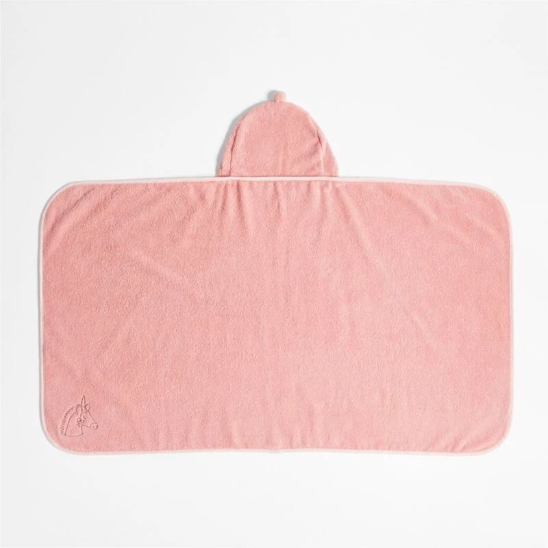 Nachi Organic Pink Hooded Kids Towel