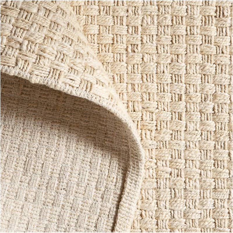 Nantucket Jute Ivory Handwoven Area Rug 6'x9'