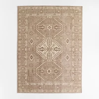 Naples Performance Traditional Ivory Handknotted Area Rug 8'x10'
