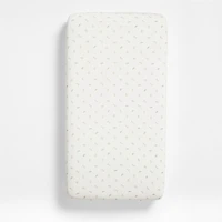 Baby's First Natural Animal Organic Cotton Heathered Jersey Baby Crib Fitted Sheet