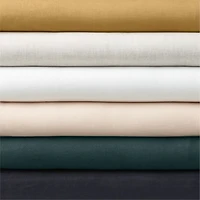 Aire Natural Hemp Sea Green Full/Queen Duvet Cover