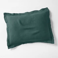 Aire Natural Hemp Sea Green Standard Bed Pillow Sham