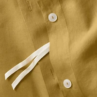 Aire Natural Hemp Savannah Yellow Full/Queen Duvet Cover