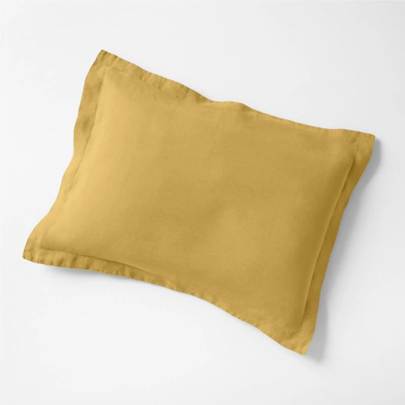 Aire Natural Hemp Savannah Yellow King Bed Pillow Sham