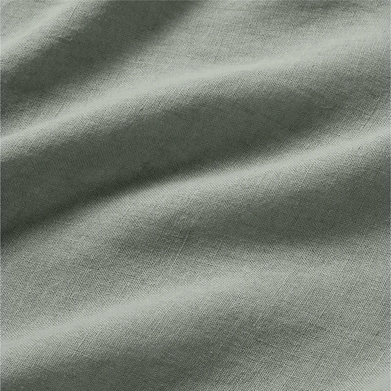 Aire Natural Hemp Shadow Sage Green Queen Bed Sheet Set