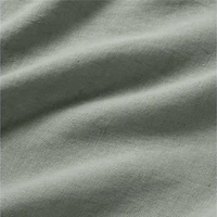 Aire Natural Hemp Shadow Sage Green Queen Bed Sheet Set