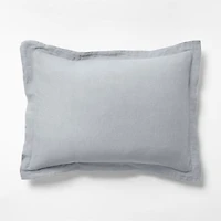 Aire Natural Hemp Smoke Blue Standard Bed Pillow Sham