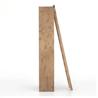 Natasha Solid Pine Wood Bookcase with Ladder Set