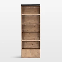 Natasha Solid Pine Wood Bookcase with Shelves