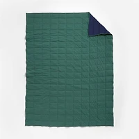Comfy Tee Navy Blue Reversible Organic Cotton Jersey Kids Twin Quilt