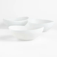 Naya White Resin Serving Bowl