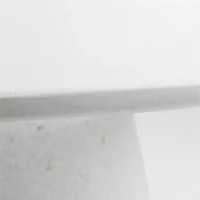 Nayarit 54" White Indoor/Outdoor Concrete Dining Table