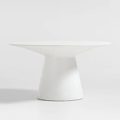 Nayarit 54" White Indoor/Outdoor Concrete Dining Table