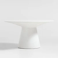 Nayarit 54" White Indoor/Outdoor Concrete Dining Table