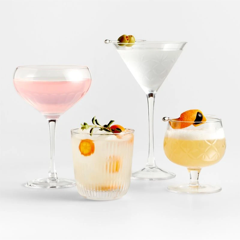 Niels 8-Oz. Etched Double Old-Fashioned Glass