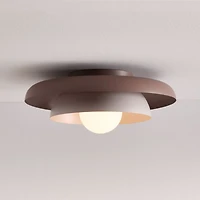 Nello Lilac Rose and Plum Rose Metal Saucer 18" Kids Flush Mount Ceiling Light