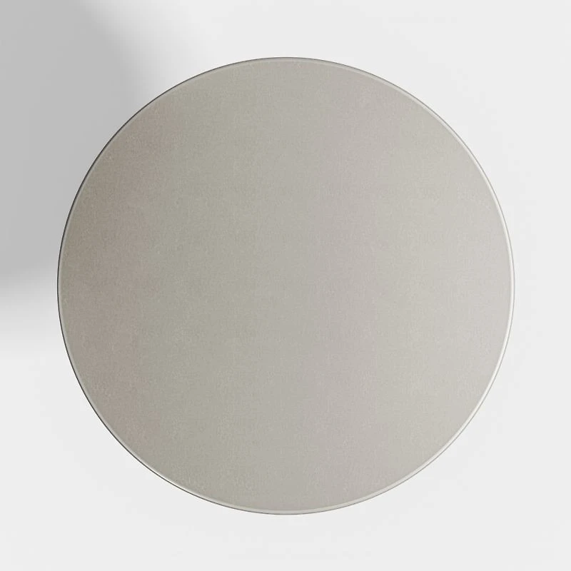 Nero 36" Round Concrete Dining Table with White Base