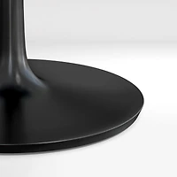 Nero 48" Round Concrete Dining Table with Matte Black Base