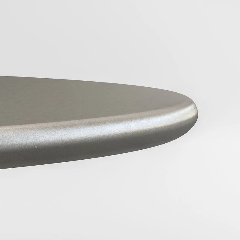Nero 48" Round Concrete Dining Table with Matte Black Base