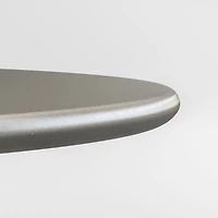 Nero 48" Round Concrete Dining Table with Matte Black Base