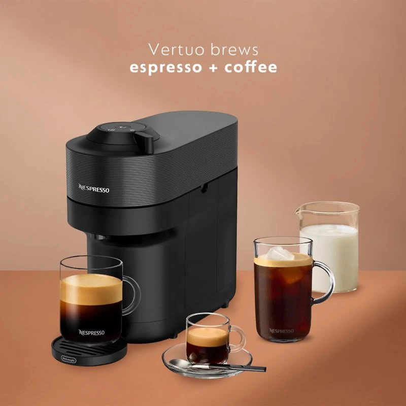 Nespresso ® by De'Longhi ® Vertuo Pop+ Liquorice Black Espresso Machine