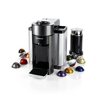 Nespresso ® by De'Longhi ® Graphite Metal Vertuo Coffee and Espresso Machine with Aeroccino Frother