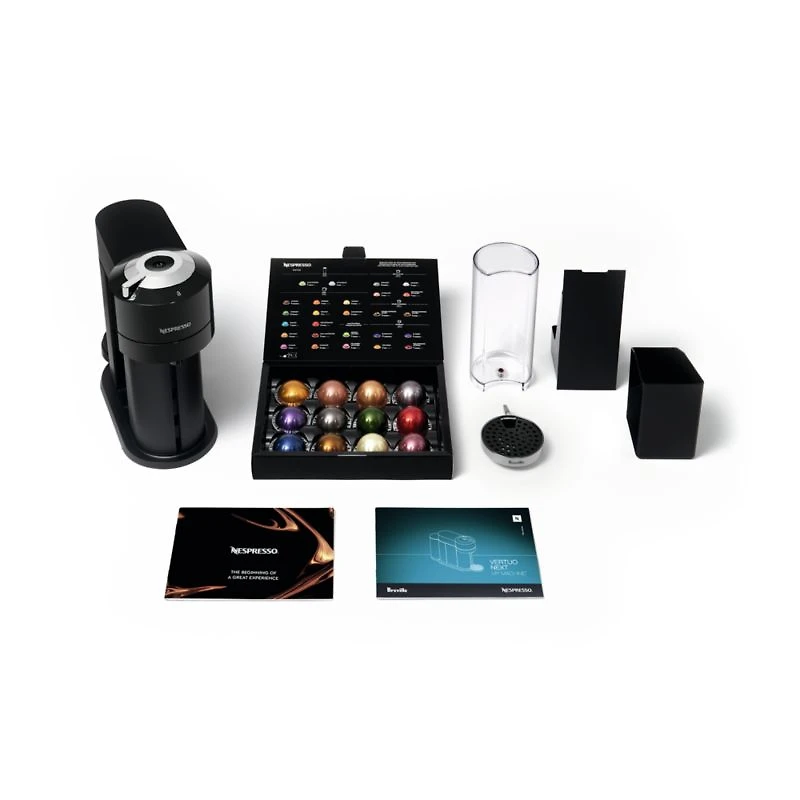 Nespresso ® by Breville ® Classic Black Vertuo Next Premium Coffee and Espresso Machine with Aeroccino Frother