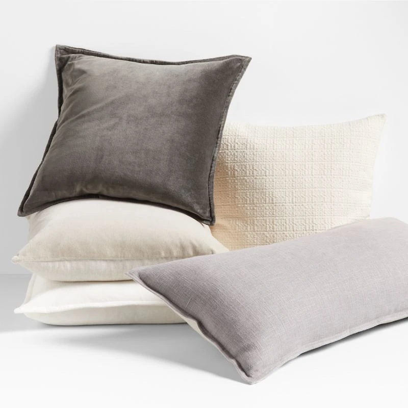 Bari 20"x20" White Swan Knitted Throw Pillow Cover