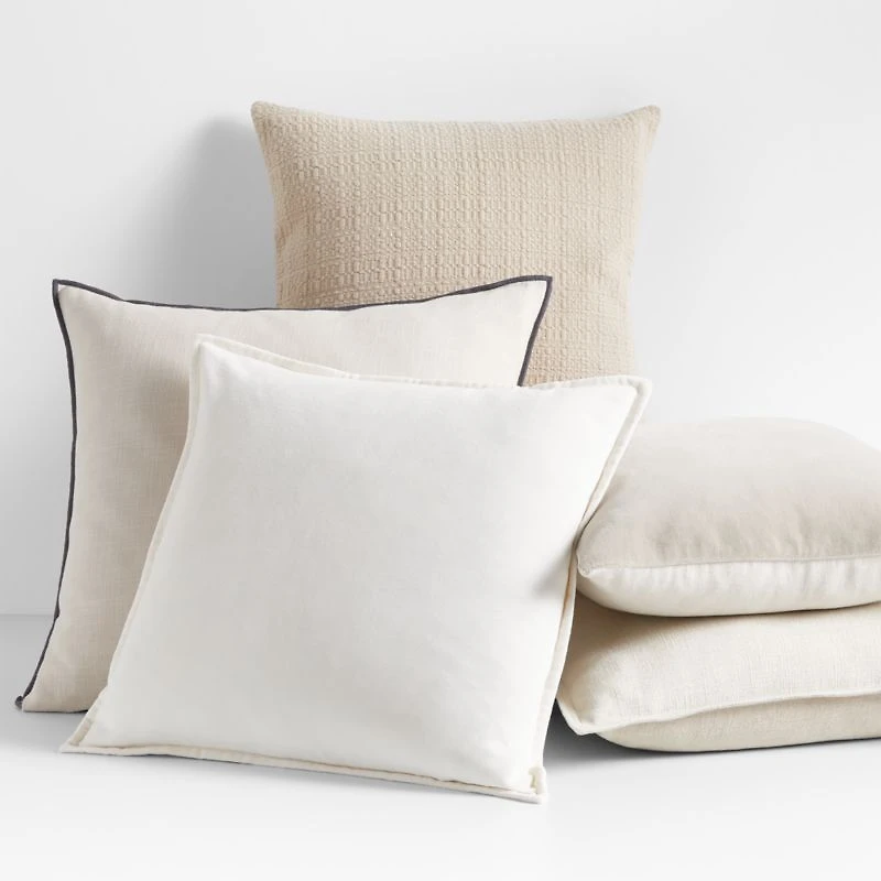Bari 20"x20" Taupe Knitted Throw Pillow Cover