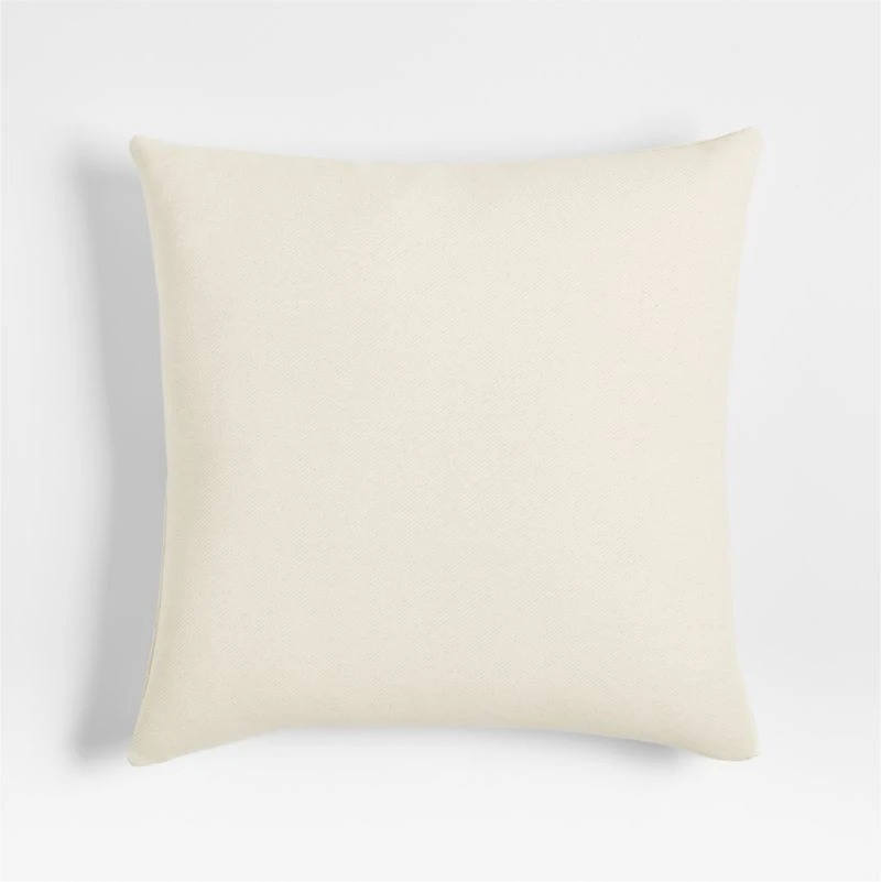 The New Denim Project Cotton 23"x23" Ivory and Black Pieced Throw Pillow Cover