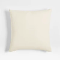 The New Denim Project Cotton 23"x23" Ivory and Black Pieced Throw Pillow Cover