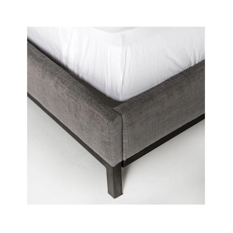 Maxwell Queen Grey Tufted Bed