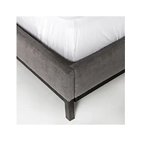 Maxwell Queen Grey Tufted Bed