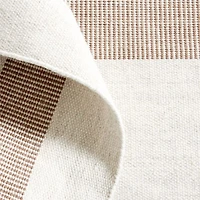 Newport Performance Wool-Blend Handwoven Brown Area Rug 6'x9'