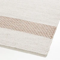 Newport Performance Wool-Blend Handwoven Brown Area Rug 6'x9'
