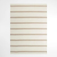 Newport Performance Wool-Blend Handwoven Brown Area Rug 6'x9'
