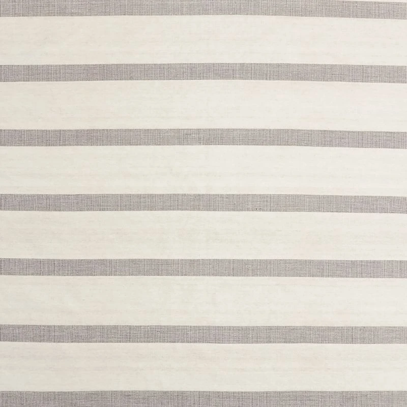 Newport Performance Wool-Blend Handwoven Iron Grey Area Rug 6'x9'