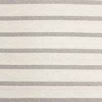 Newport Performance Wool-Blend Handwoven Iron Grey Area Rug 6'x9'
