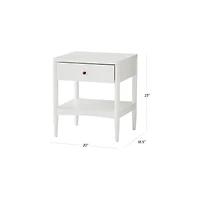 Hampshire Cozy Grey Wood Kids Nightstand with Drawer