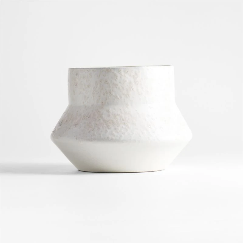 Nikko Mini Off White Ceramic Planter 8"