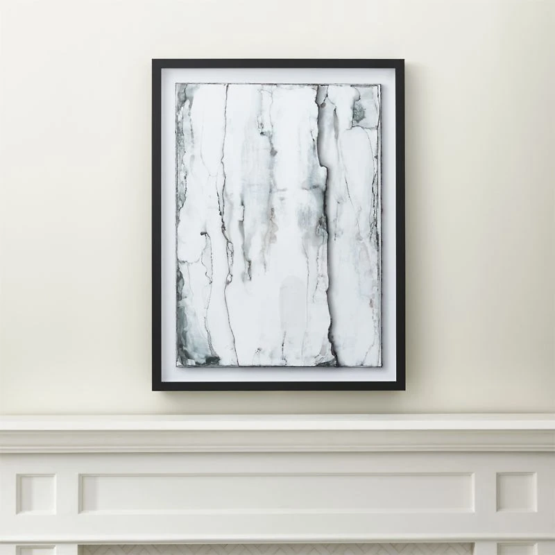 "Nimbus Dimensional" Framed Paper Abstract Wall Art Print 32.75"x42.75" by Norman Wyatt Jr.