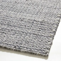 Niseko Performance Handwoven Dark Grey Area Rug 6'x9'