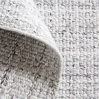 Niseko Performance Handwoven Silver Grey Area Rug 10'x14'