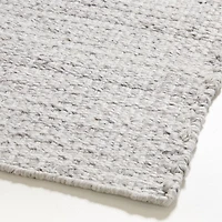 Niseko Performance Handwoven Silver Grey Area Rug 10'x14'